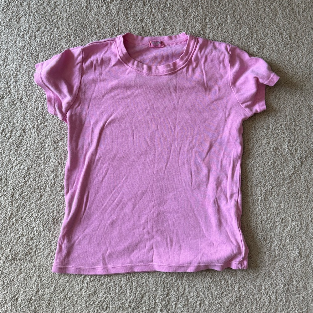 Brandy Melville/ John galt pink tee/top